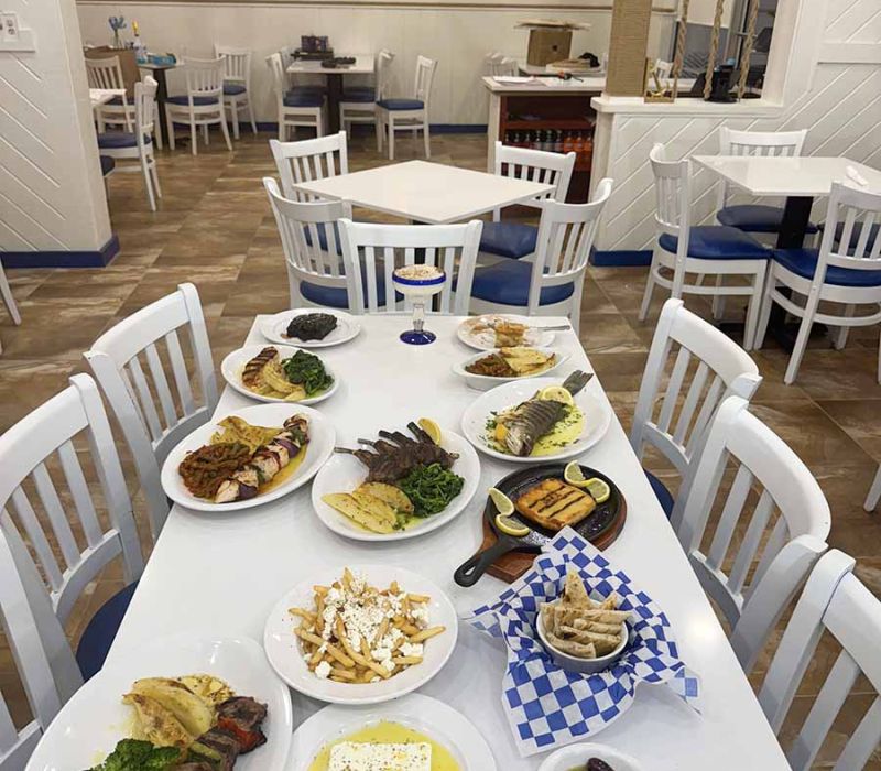 Greek Taverna table